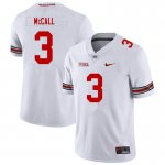 NCAA Ohio State Buckeyes Men's #3 Demario McCall White Nike Football College Jersey IVC2245LF